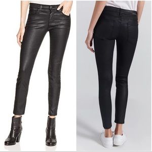 CURRENT/ELLIOTT:Stiletto Skinny Black Coated Sz:31